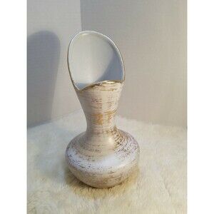 Vintage Haeger Gold Tweed Pottery Vase